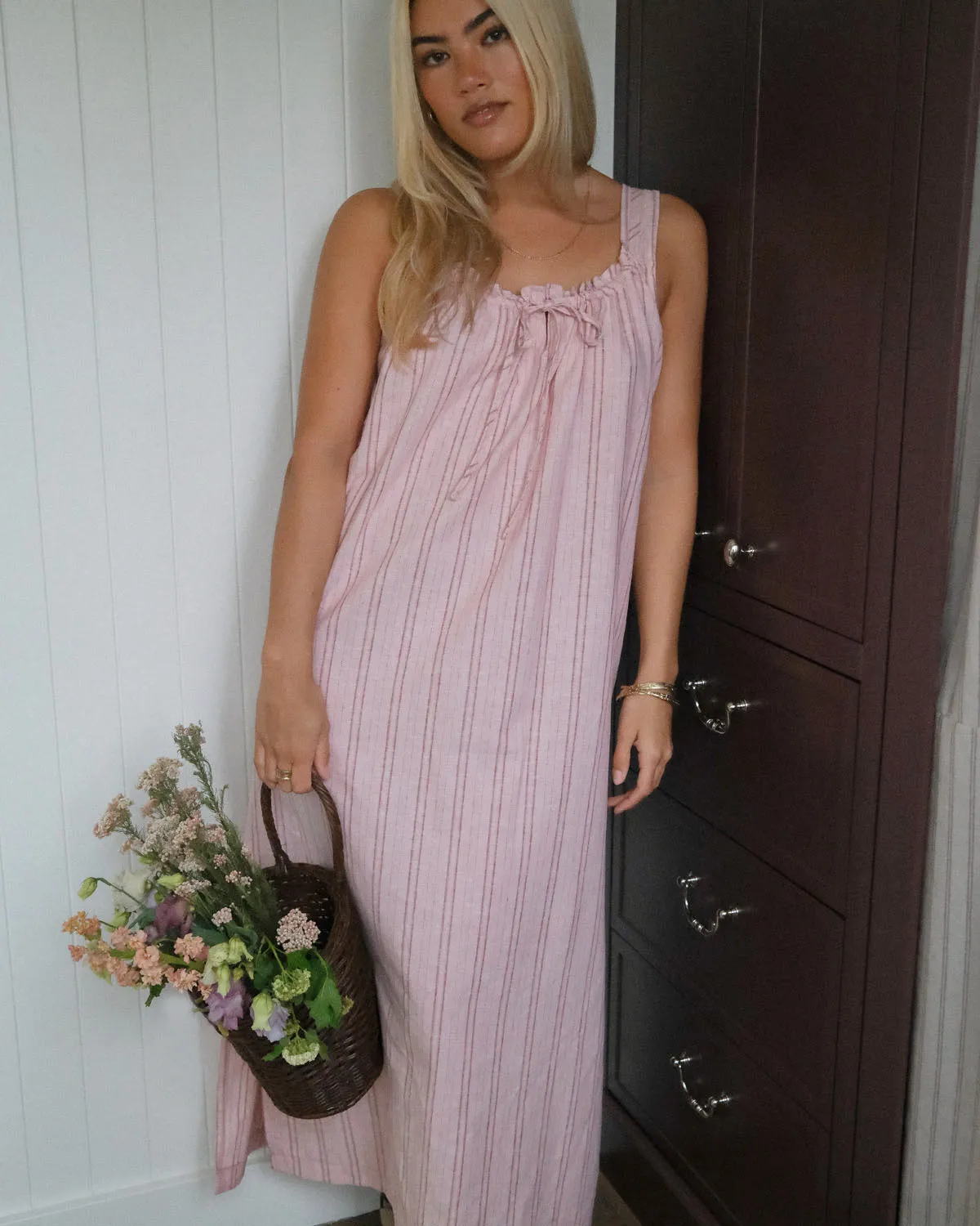 Last Chance | Gigi Dress | Long | Peony Stripe | XXL/1X sold by Harly Jae