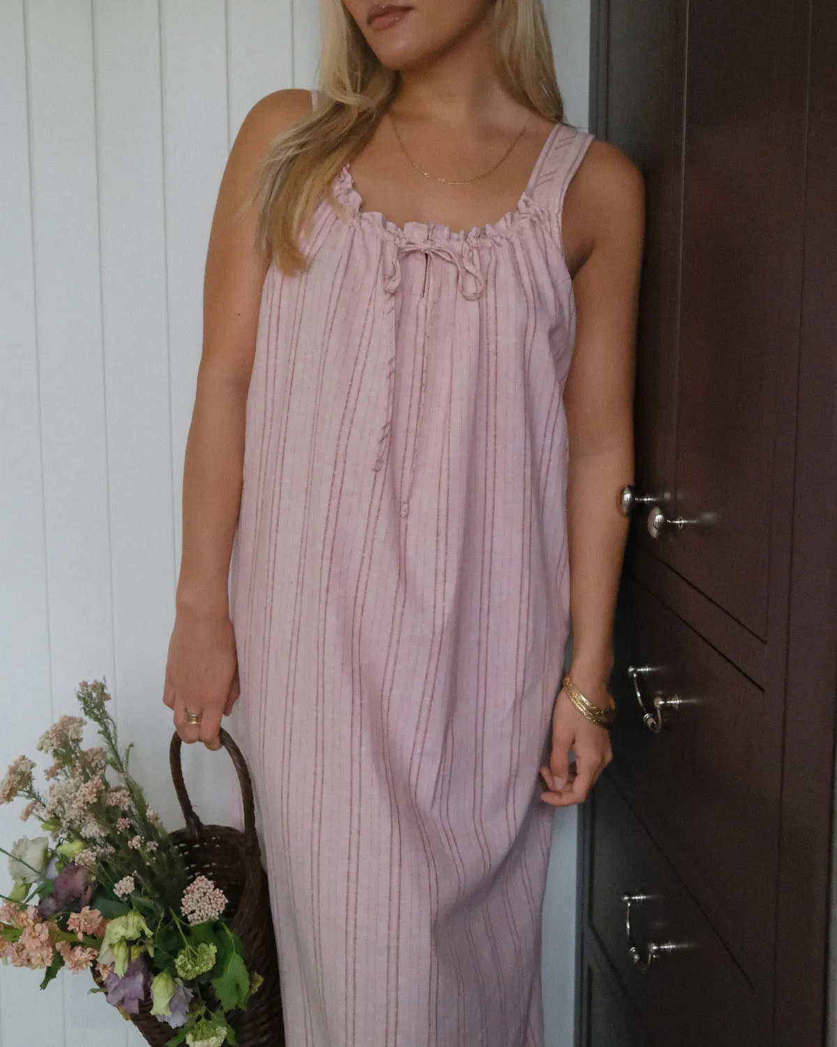 Last Chance | Gigi Dress | Long | Peony Stripe | XXL/1X sold by Harly Jae product image thumbnail 4