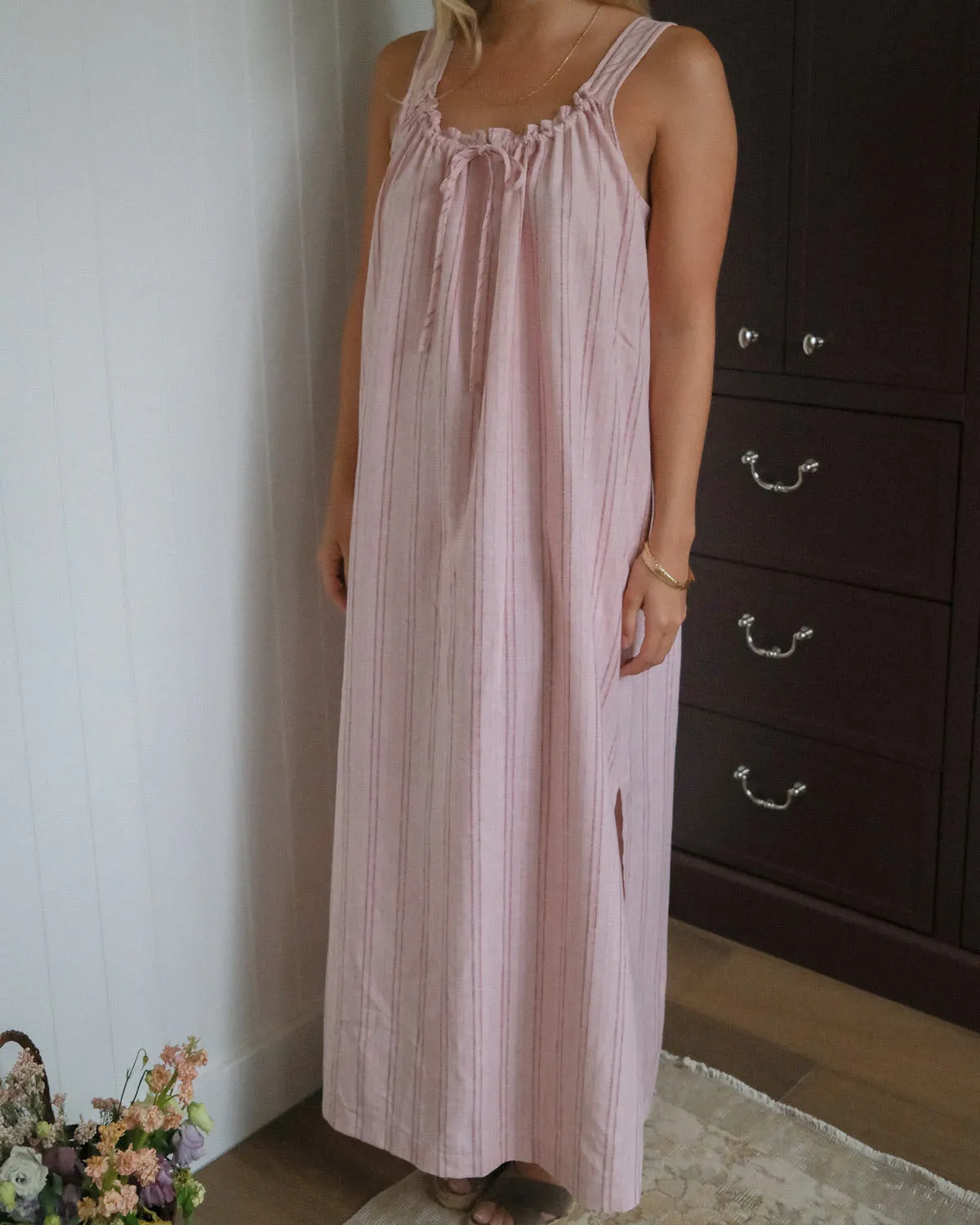 Last Chance | Gigi Dress | Long | Peony Stripe | XXL/1X sold by Harly Jae product image thumbnail 2