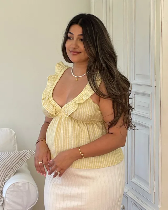 Last Chance | Milos Top | Limoncello Stripe | XXL made by Harly Jae