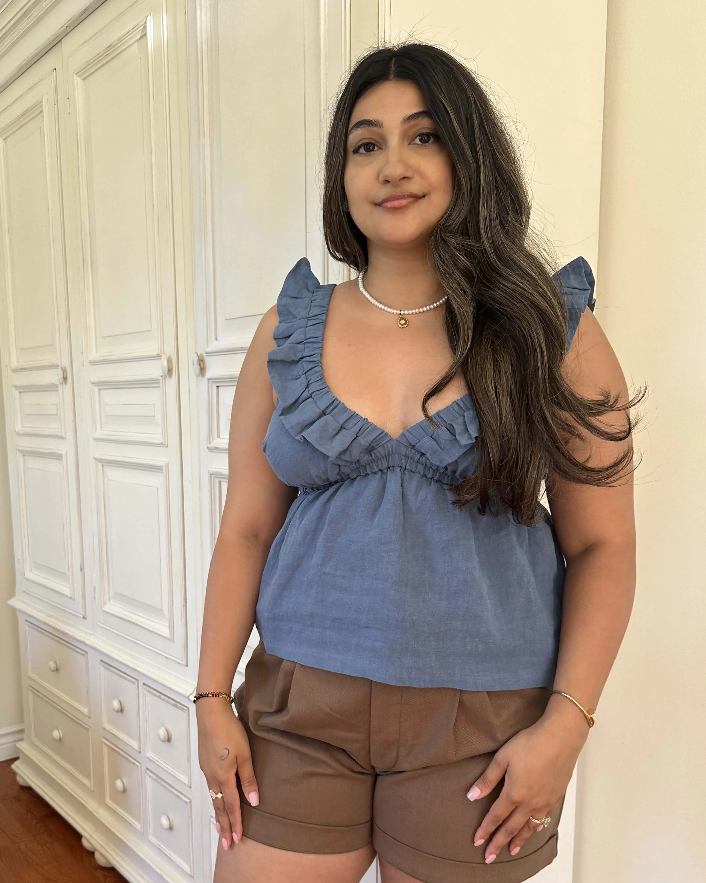 Last Chance | Milos Top | Denim | L sold by Harly Jae