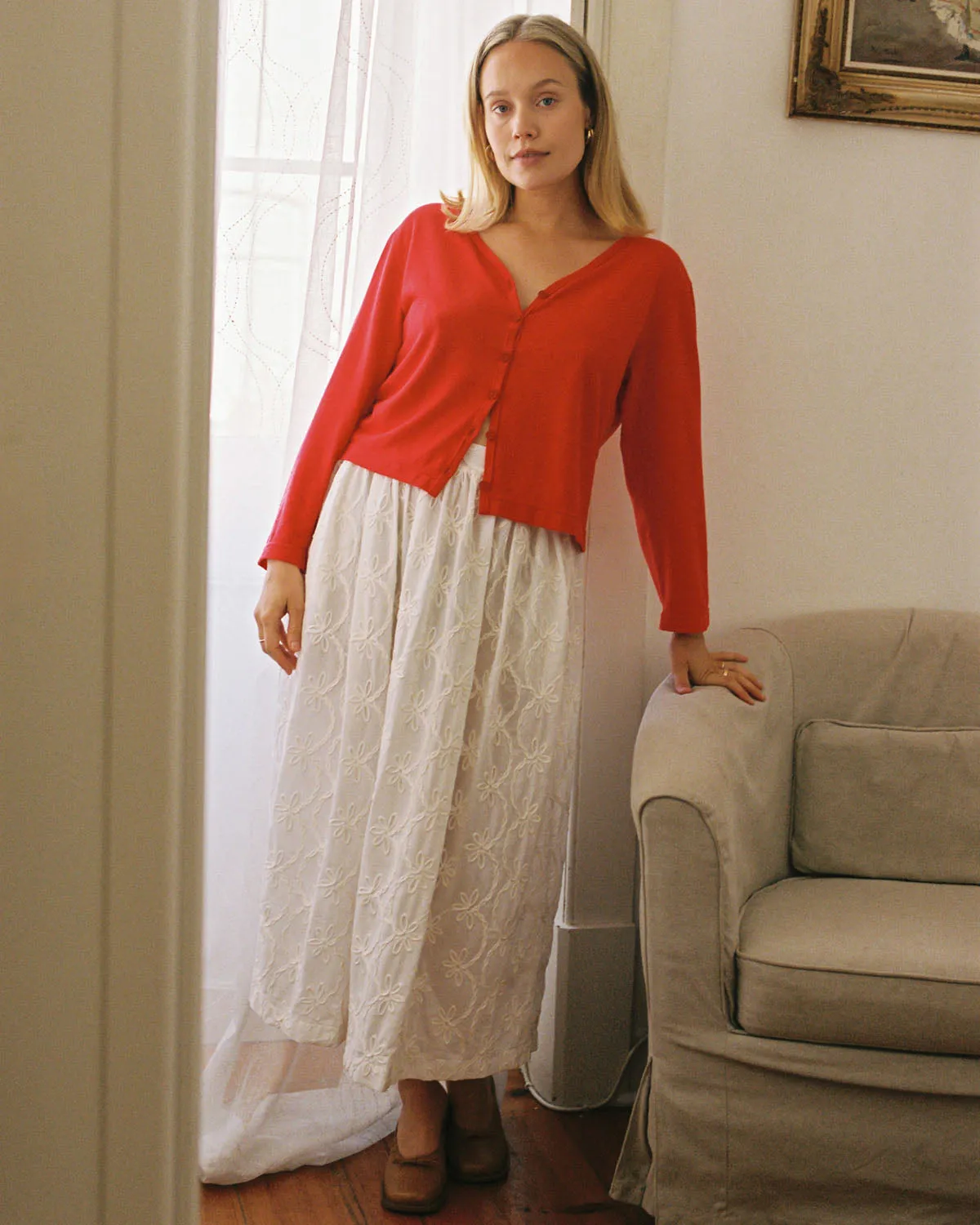 Photo Sample | Brodie Skirt | Orchid Embroidery | M sold by Harly Jae product image thumbnail 2
