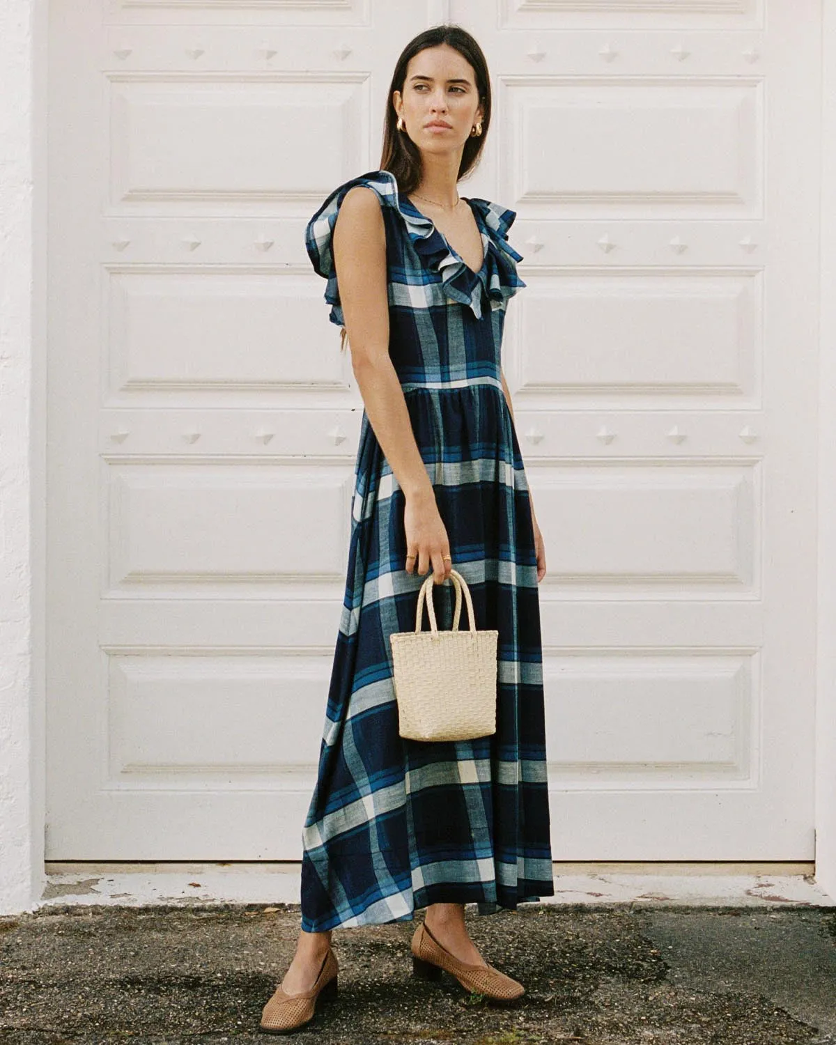 Last Chance | Céleste Dress | Blue Plaid | S sold by Harly Jae product image thumbnail 4