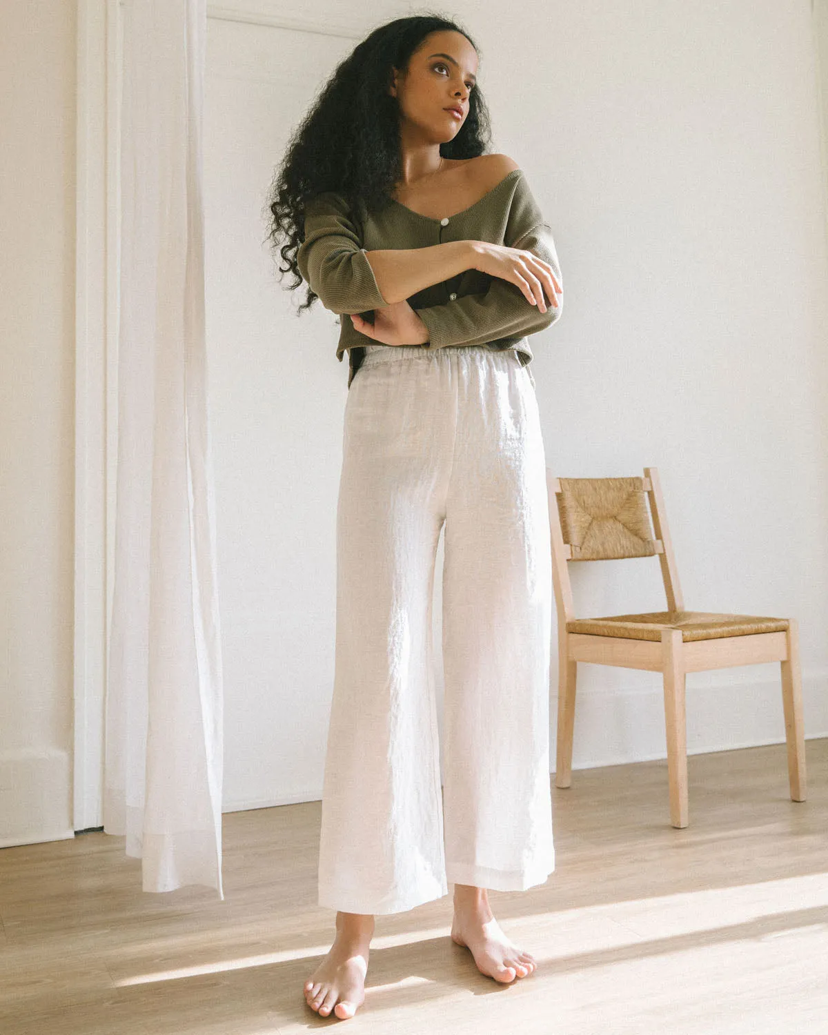 Last Chance | Aura Pants | Salt | S (Previous construction) sold by Harly Jae