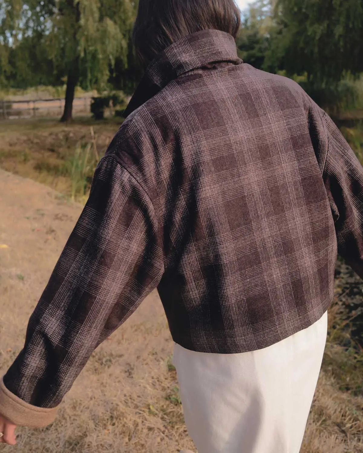 Bastien Coat | Truffle Plaid sold by Harly Jae product image thumbnail 5