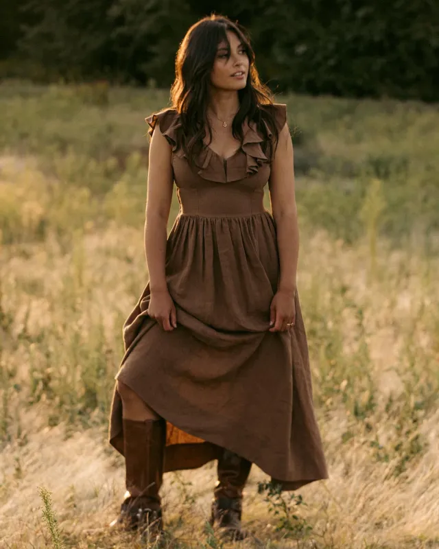 Last Chance | Céleste Dress | Chocolate | M made by Harly Jae