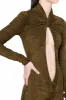 Keyhole Suede Jumpsuit sold by LaQuon Smith