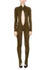 Keyhole Suede Jumpsuit sold by LaQuon Smith