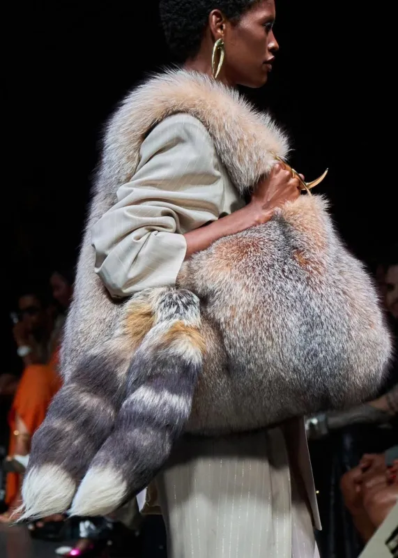 Preorder: LaQuan Smith | Fox Tote with Tail sold by LaQuon Smith