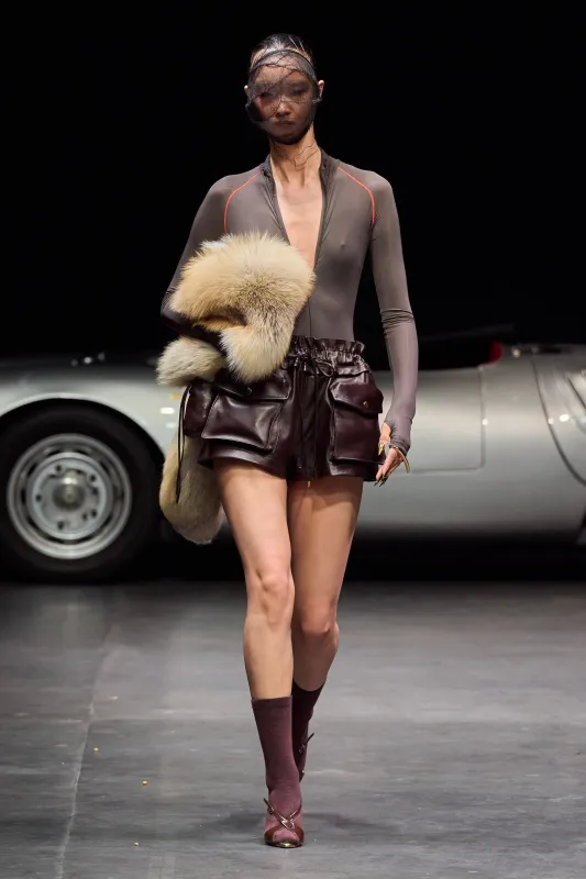 Preorder: LaQuan Smith | Long Sleeve Bodysuit with Top Stitching sold by LaQuon Smith