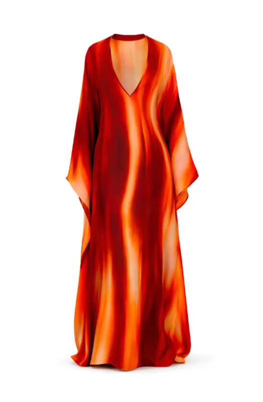 Gown with Dolman Sleeves made by LaQuon Smith