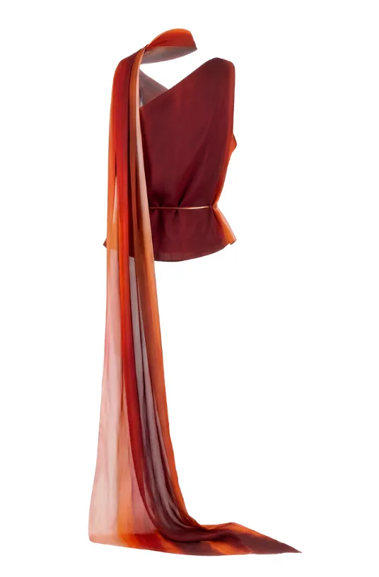 Top with Scarf Detail sold by LaQuon Smith product image thumbnail 2