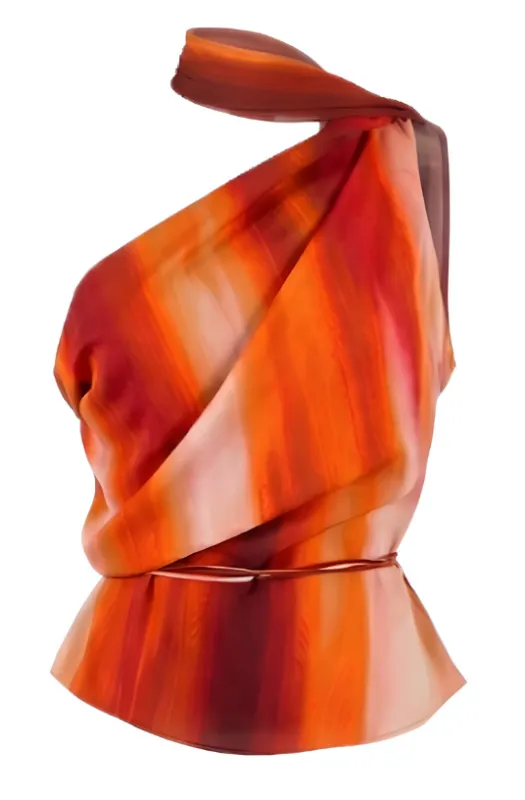 Top with Scarf Detail made by LaQuon Smith