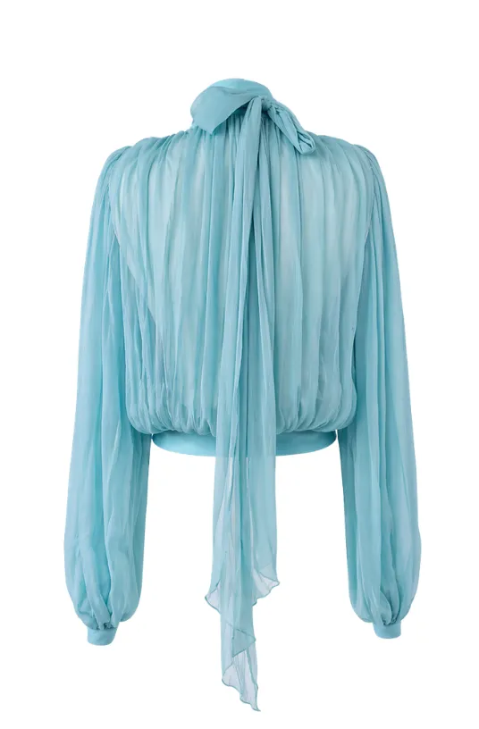 Long Sleeve Top with Scarf Detail sold by LaQuon Smith product image thumbnail 2