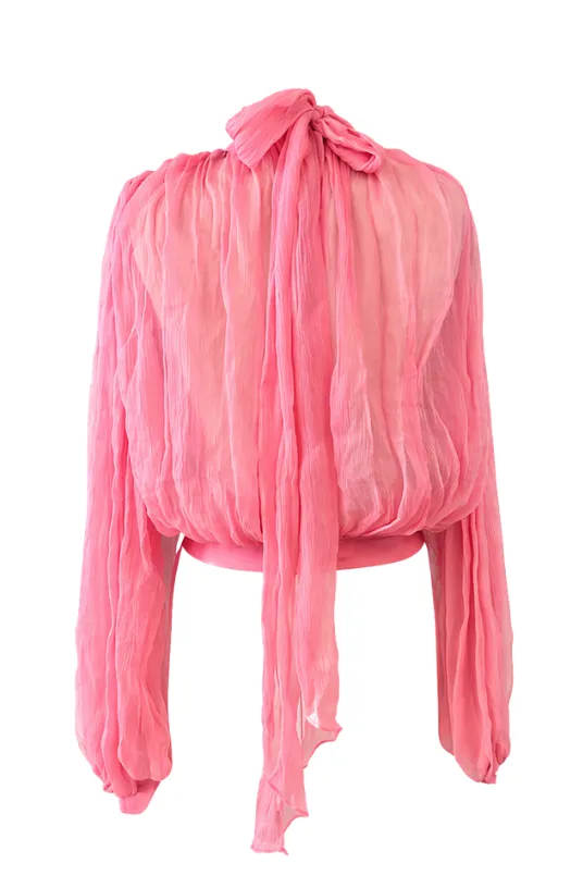 Long Sleeve Top with Scarf Detail sold by LaQuon Smith product image thumbnail 2