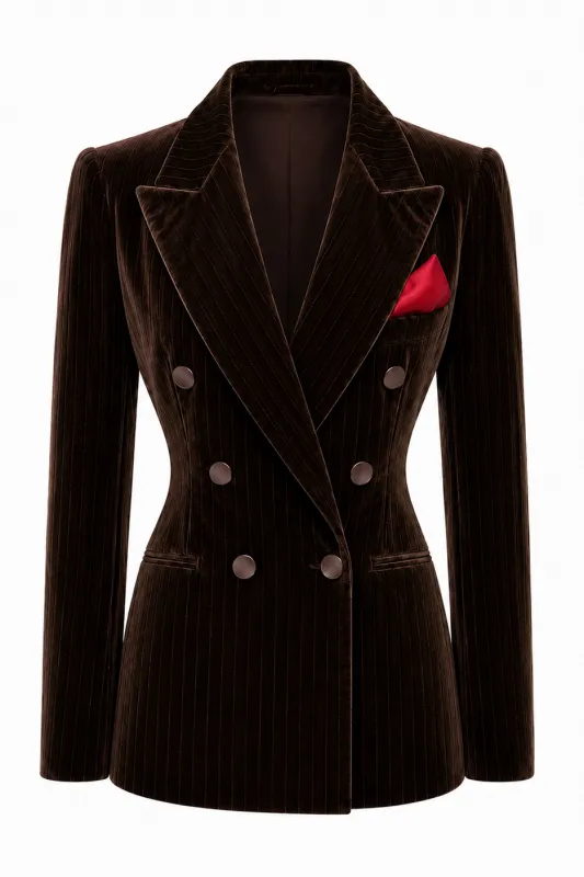 Double Breasted Jacket With Notch Lapel made by LaQuon Smith