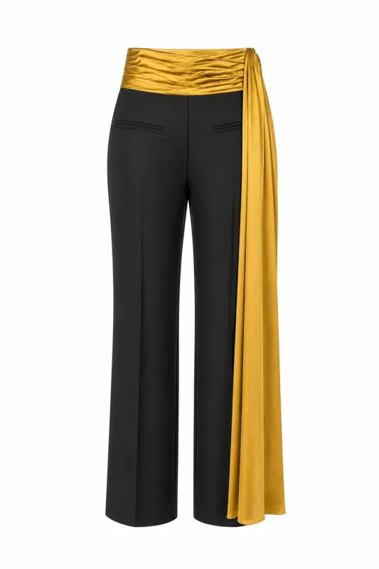 Tailored Pant with Sash Waistband made by LaQuon Smith