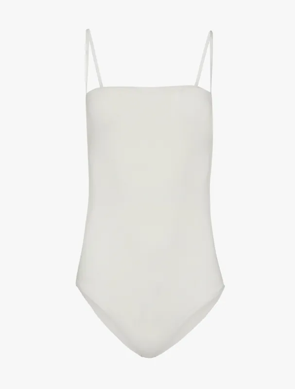 Eliza Micromodal Body in Chalk White sold by Ninety Percent