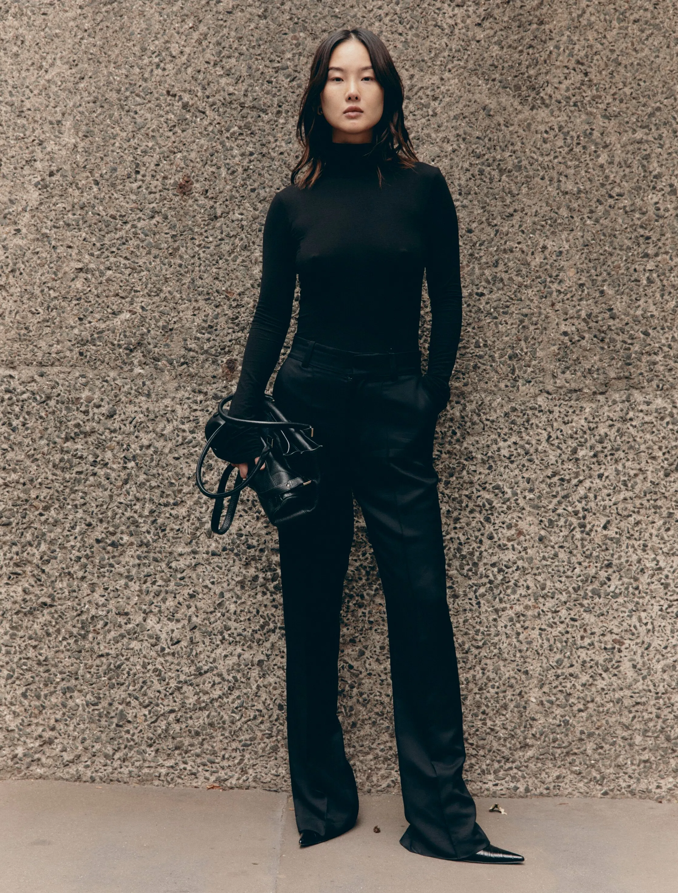 Ellon Turtleneck in Black sold by Ninety Percent product image thumbnail 2