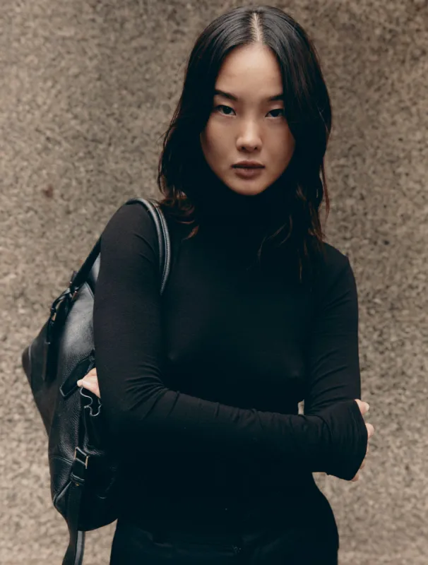Ellon Turtleneck in Black sold by Ninety Percent