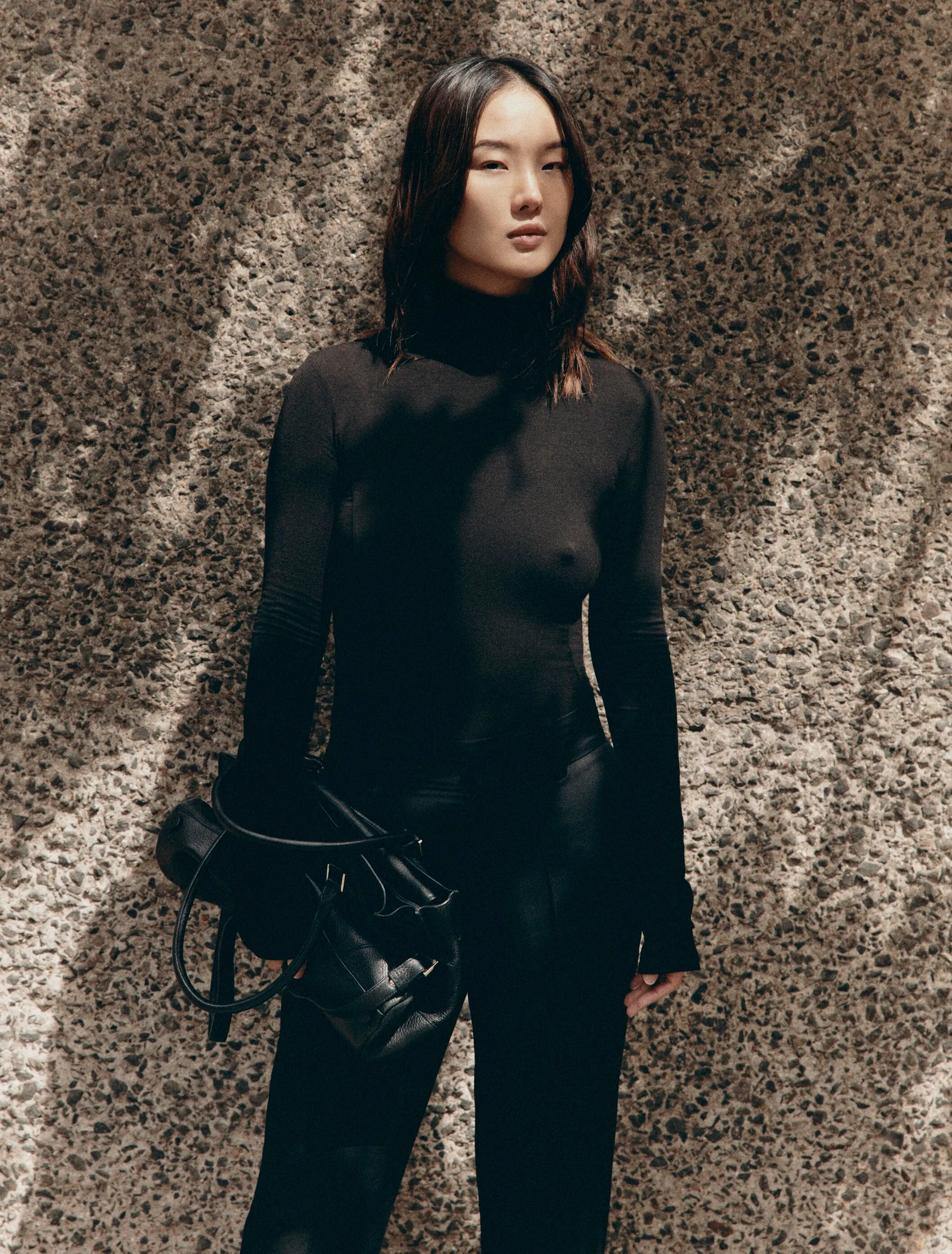 Ellon Turtleneck in Black sold by Ninety Percent product image thumbnail 3