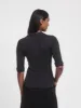 Tadeo Top In Charcoal Grey Melange sold by Ninety Percent