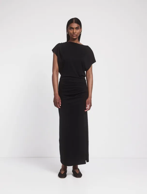 Gabriel Jersey Dress in Black sold by Ninety Percent