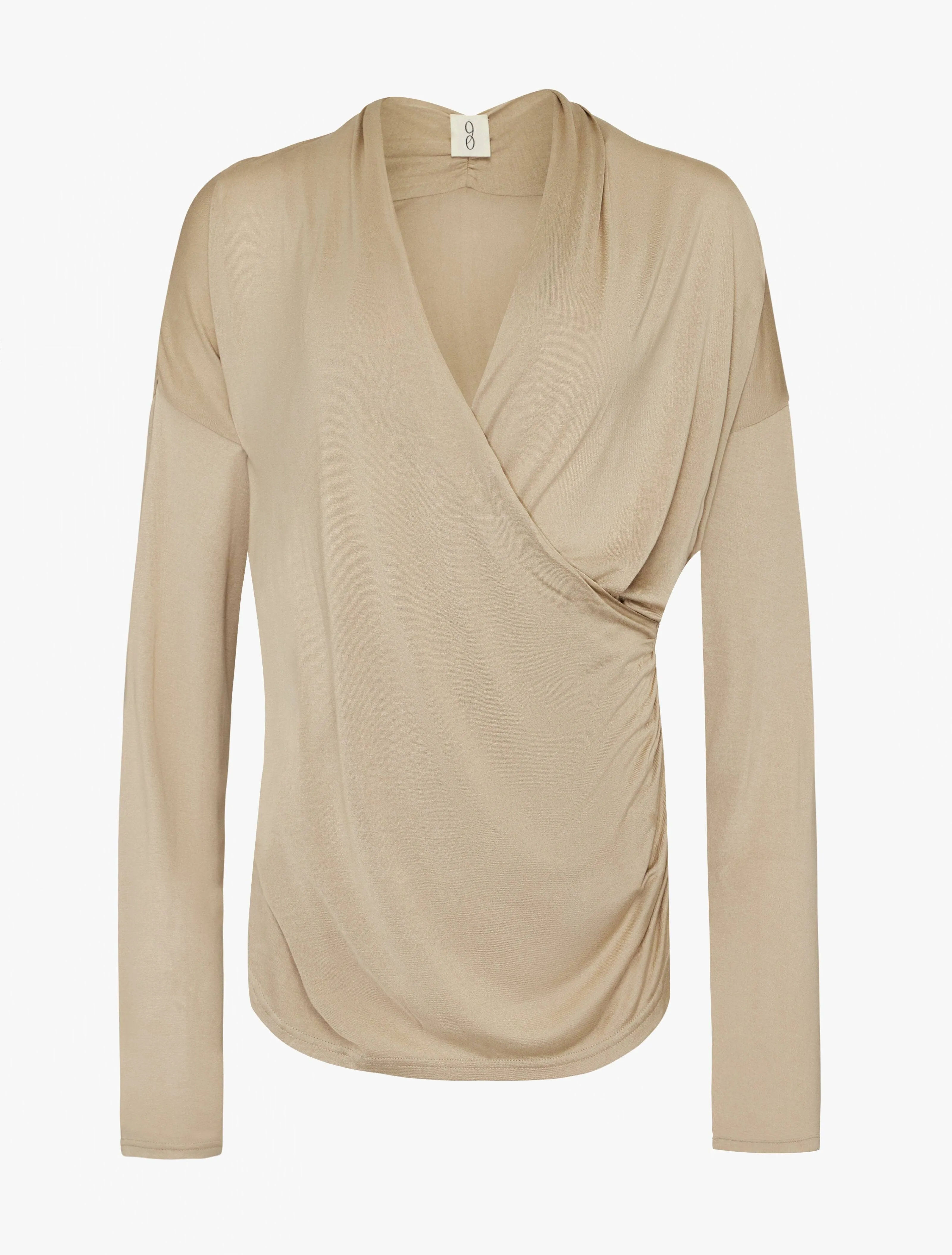 Calix Draped Top In Taupe sold by Ninety Percent product image thumbnail 4