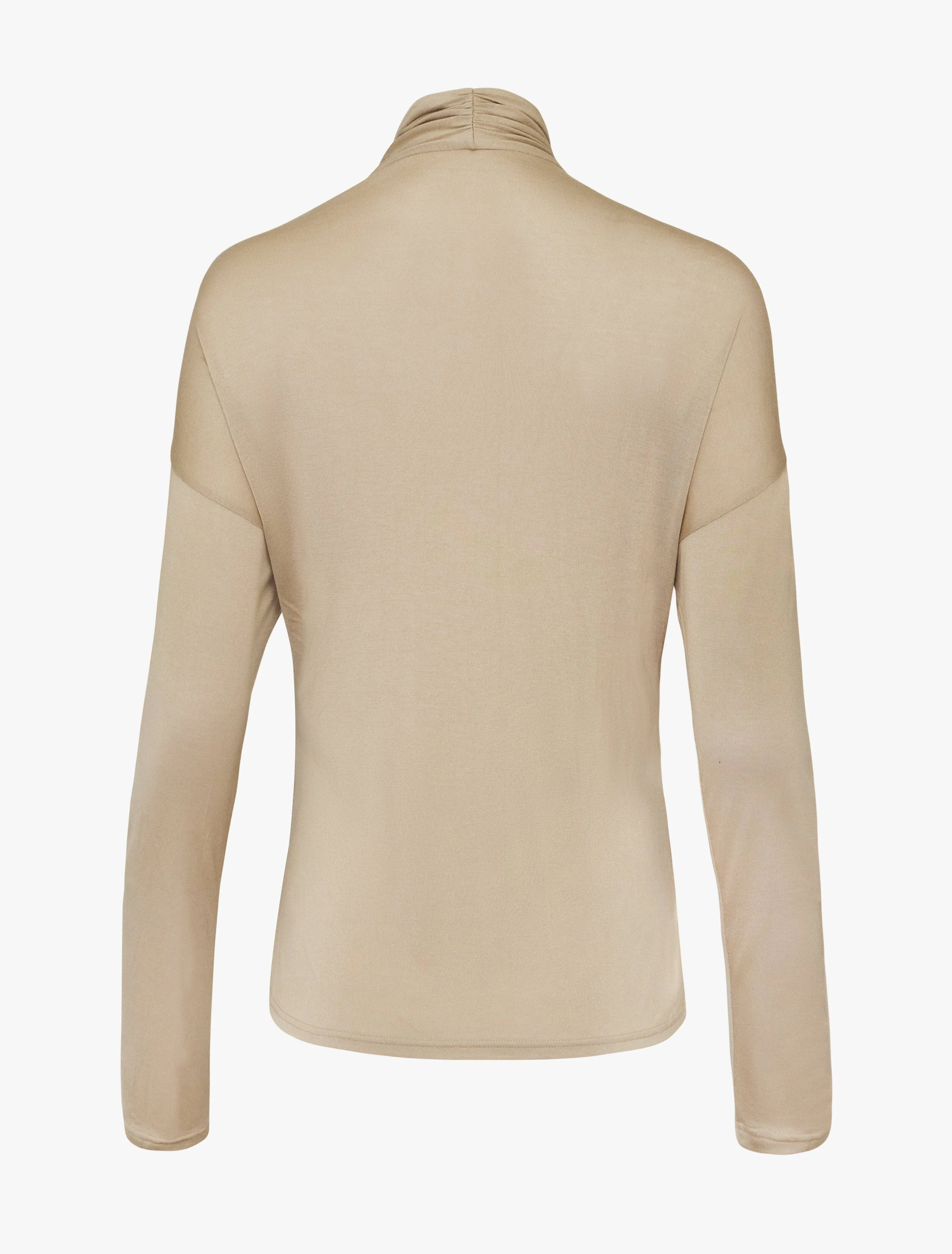 Calix Draped Top In Taupe sold by Ninety Percent product image thumbnail 5
