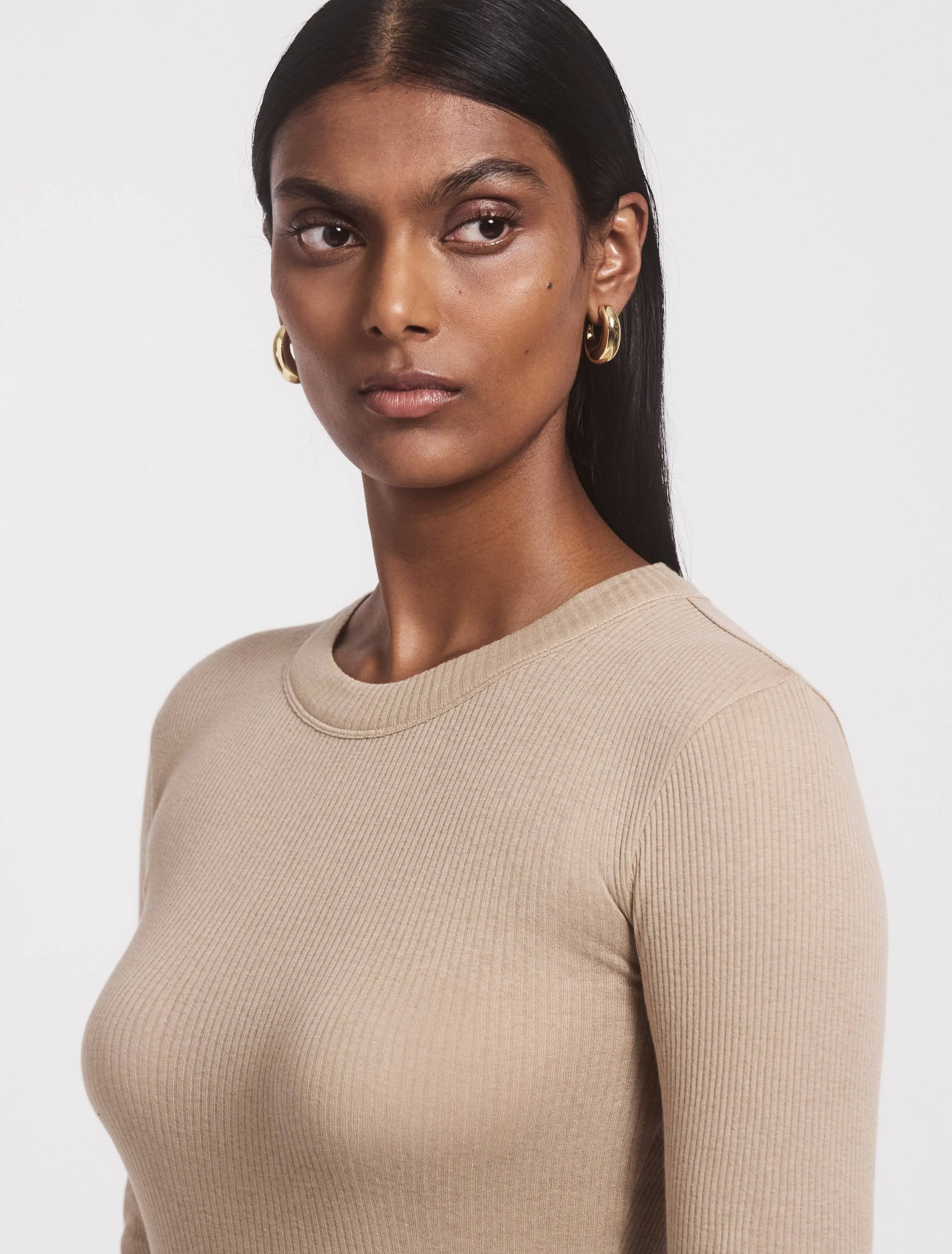 Anis Top In Taupe sold by Ninety Percent