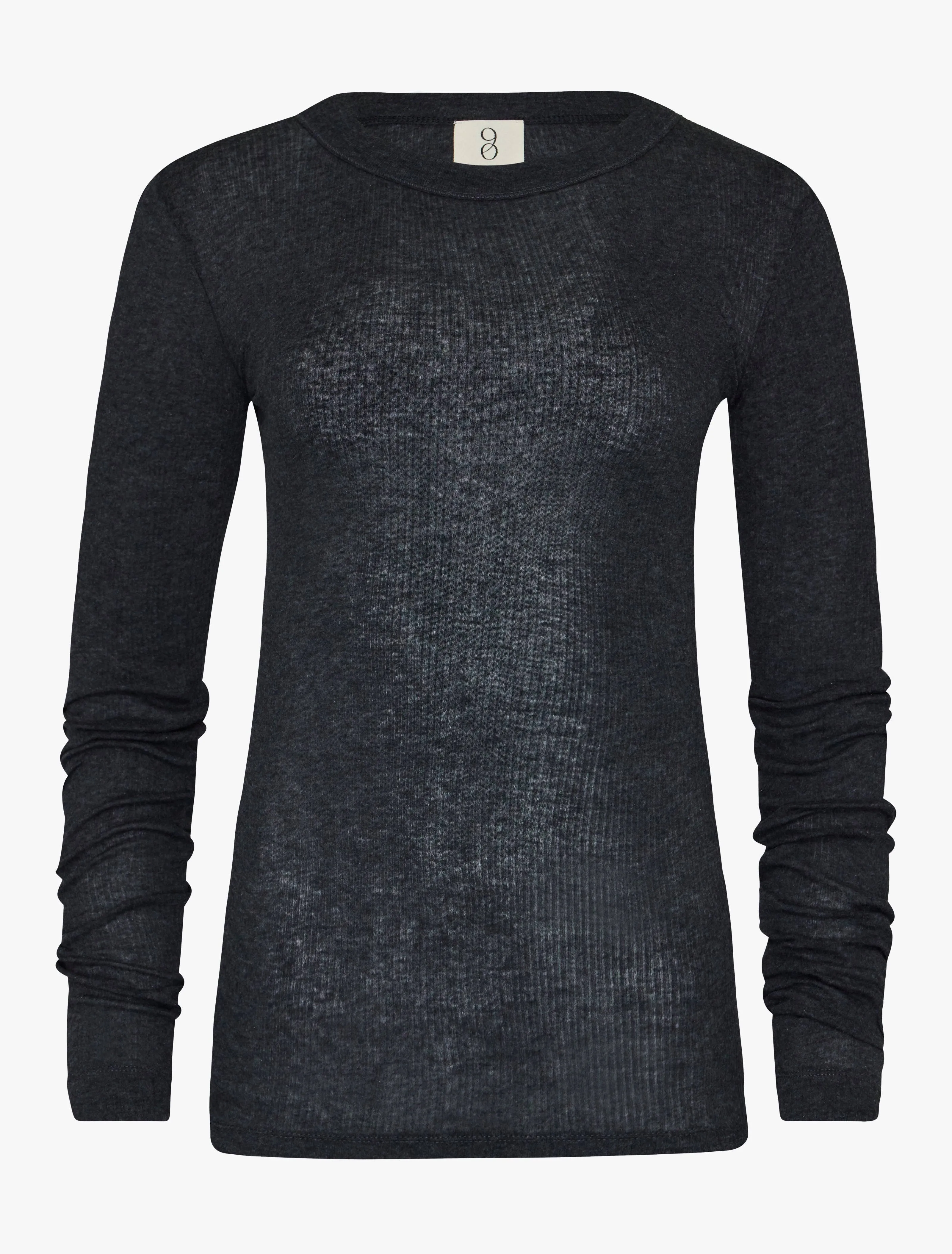 Anis Top in Charcoal Grey Melange sold by Ninety Percent product image thumbnail 4