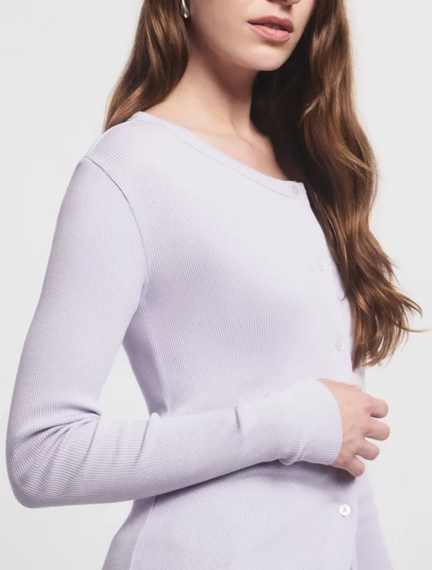 Kai Cardigan In Lavendula sold by Ninety Percent