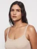 Ava Classic Rib Cami Top In Taupe sold by Ninety Percent