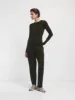 Flax Jersey Travel Pant in Dark Olive sold by Ninety Percent