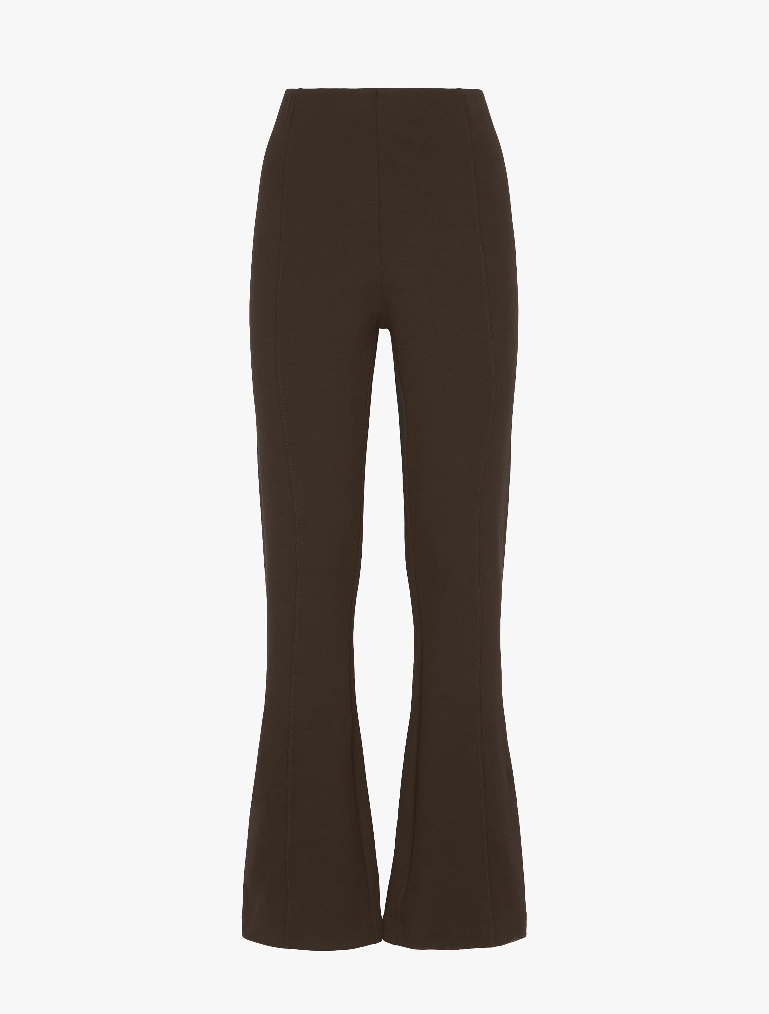 Nabila Crop Flare Travel Pant In Turkish Coffee sold by Ninety Percent product image thumbnail 4