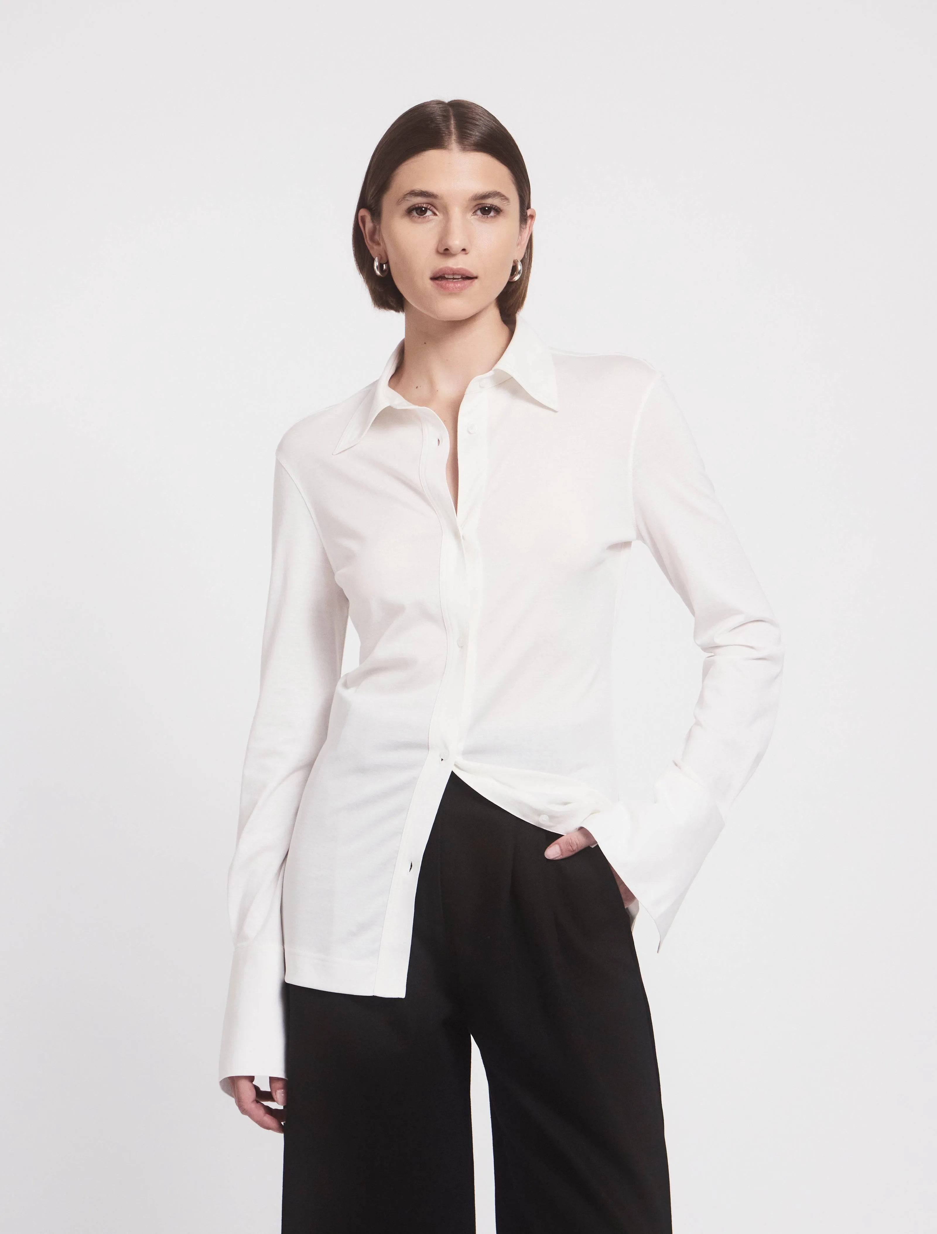 Konnos Shirt in Chalk White sold by Ninety Percent product image thumbnail 3