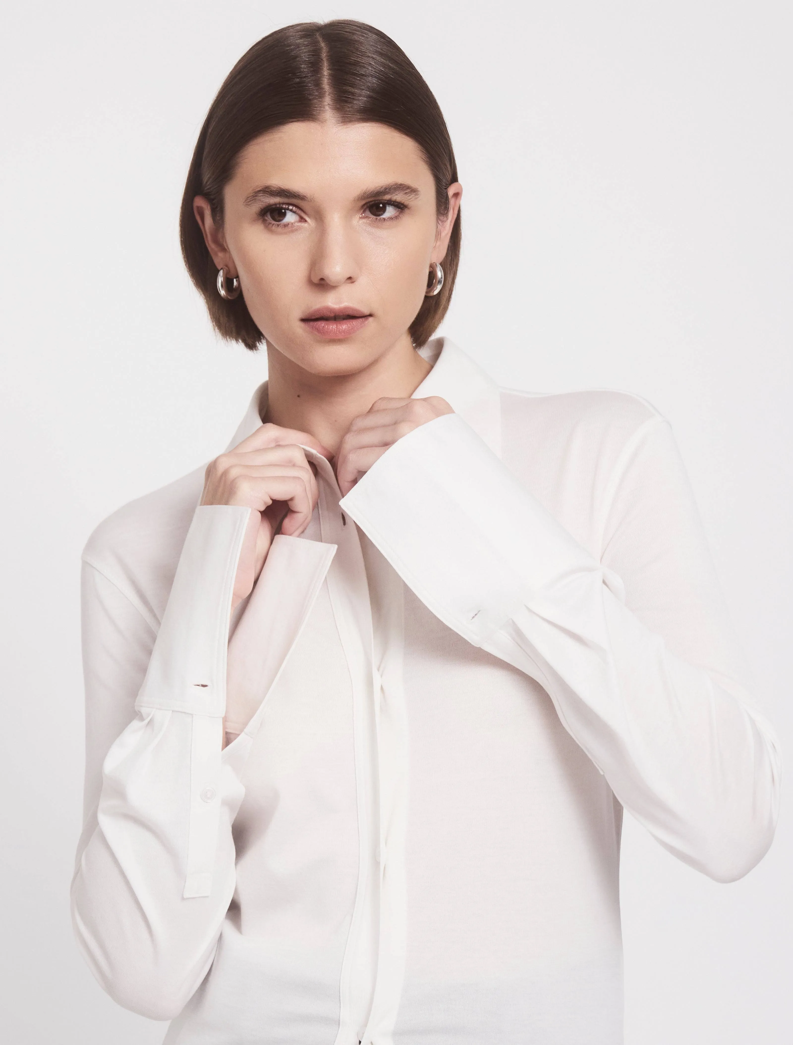 Konnos Shirt in Chalk White sold by Ninety Percent product image thumbnail 2