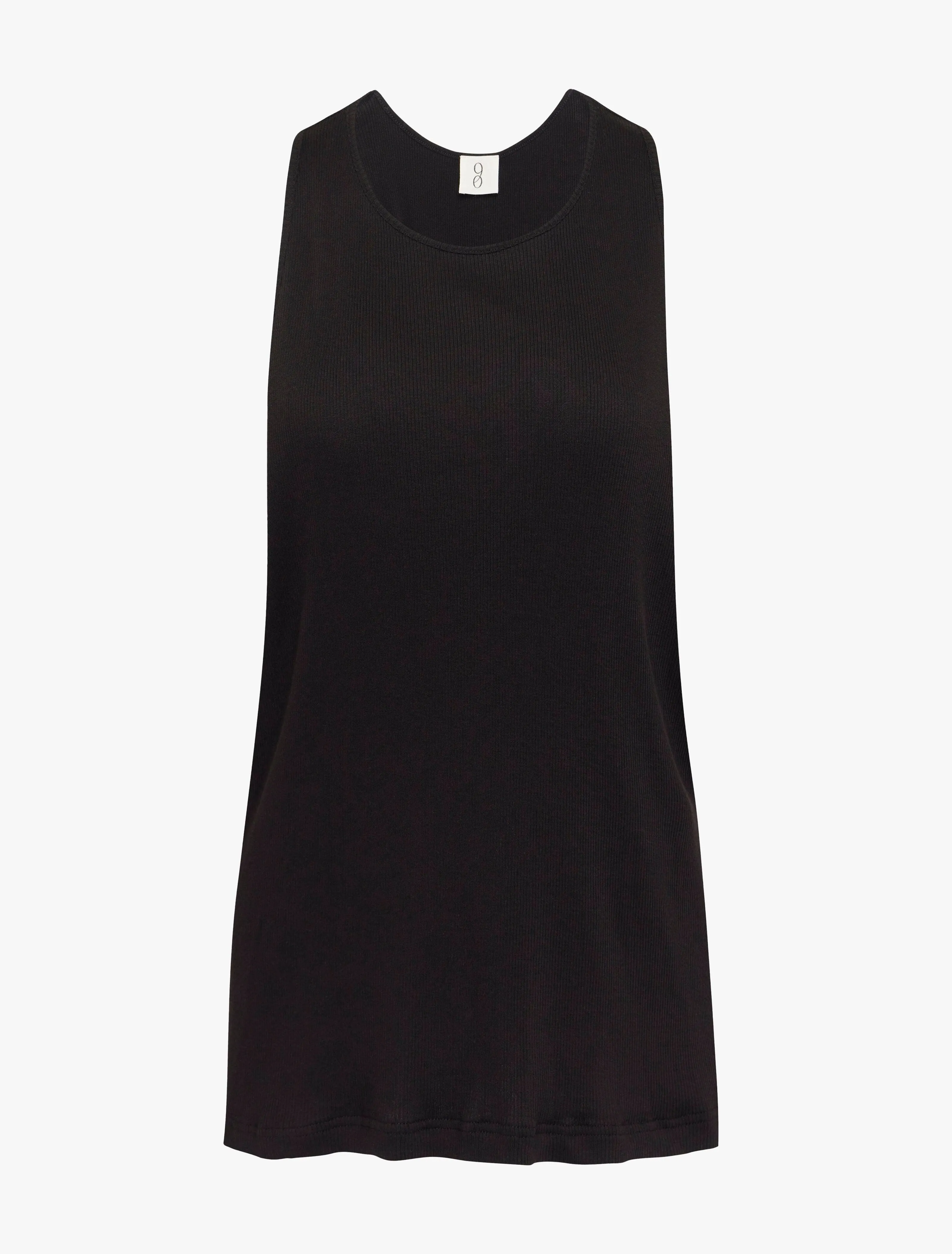 Gato Open Back Tank in Black sold by Ninety Percent product image thumbnail 4