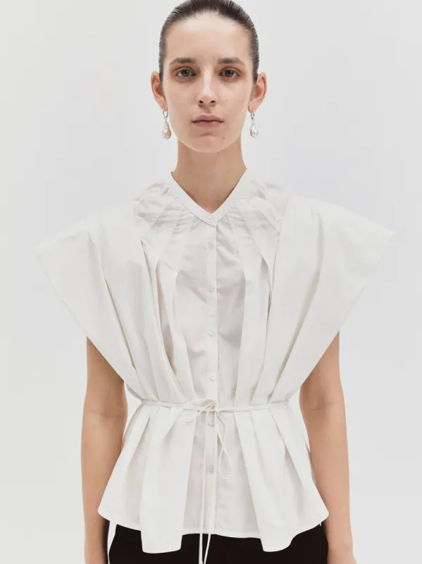 Ondrea Blouse in White sold by Ninety Percent