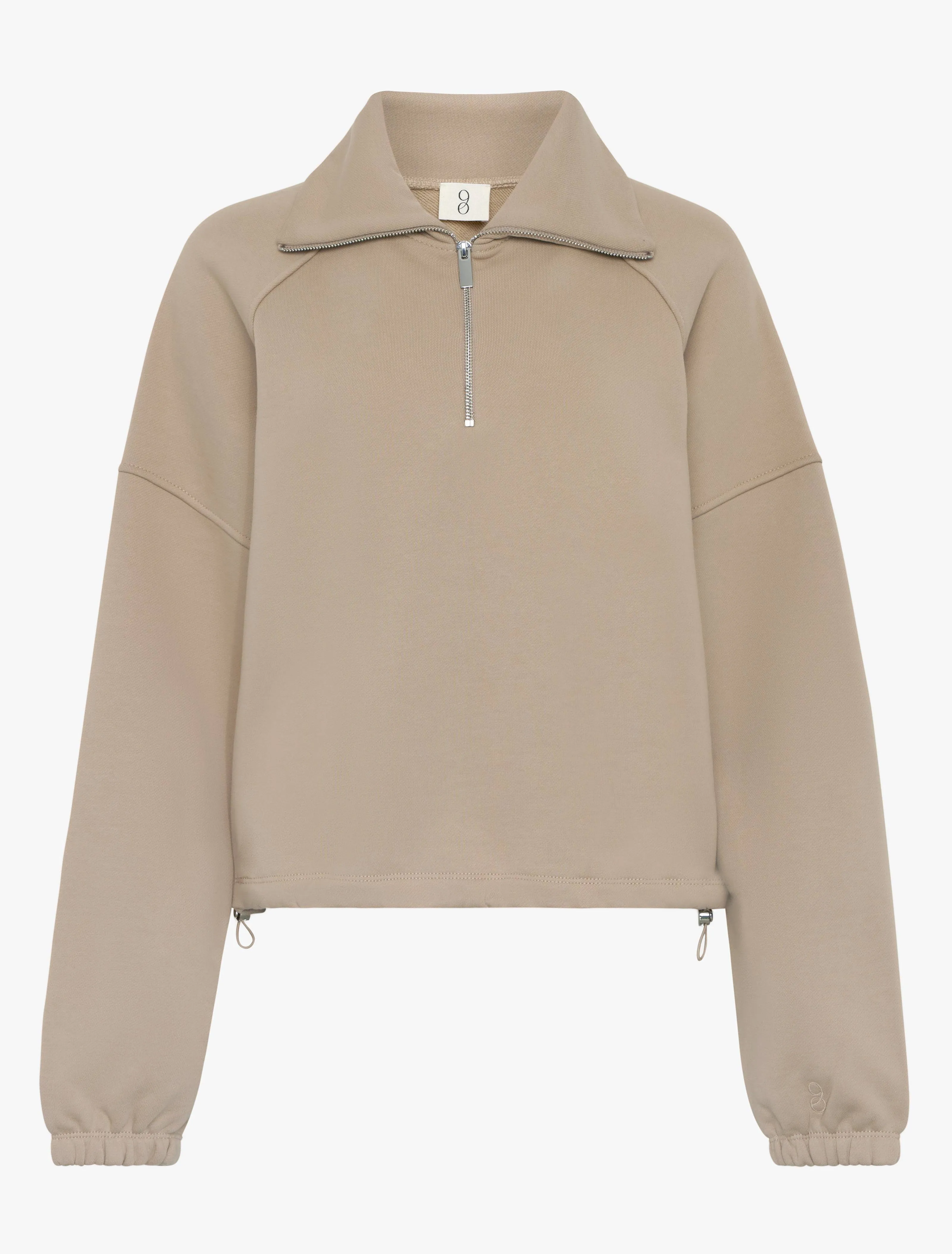 Classic Half Zip Sweatshirt in Taupe sold by Ninety Percent product image thumbnail 4