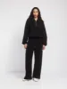 Signature Straight Leg Sweatpant in Black sold by Ninety Percent