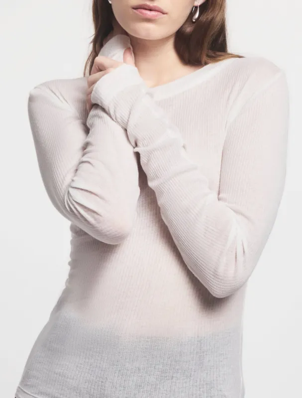 Anis Top in Chalk White sold by Ninety Percent