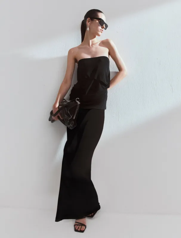 Flute Skirt in Black sold by Ninety Percent