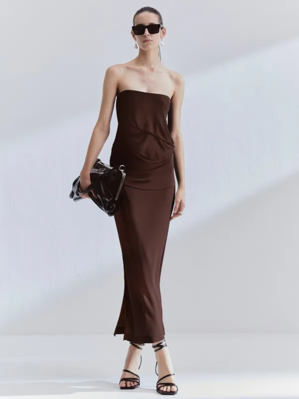 Limini Top in Chestnut made by Ninety Percent