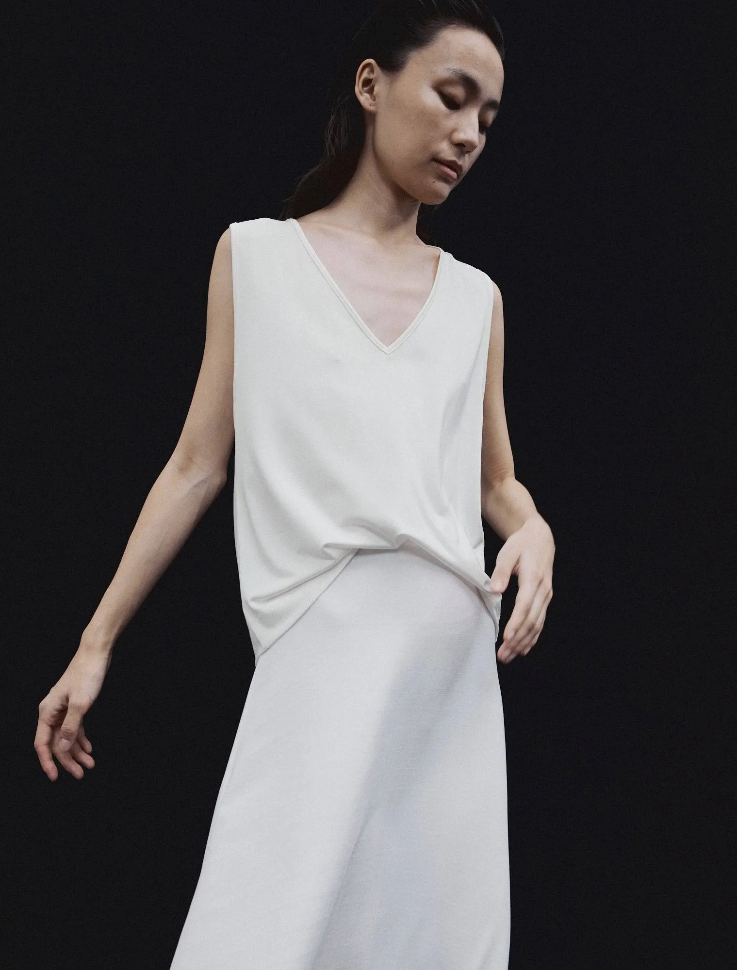 Oakley Vest in Chalk White sold by Ninety Percent