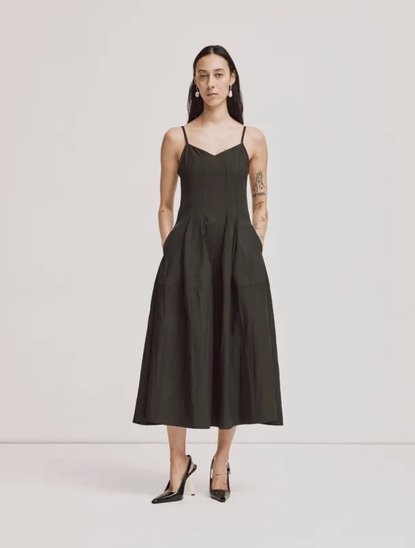 Iris Dress In Black sold by Ninety Percent