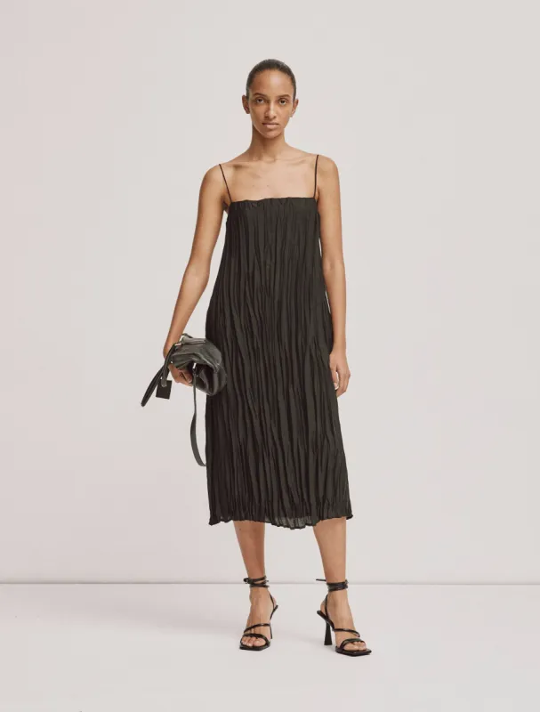 Ola Dress In Black sold by Ninety Percent