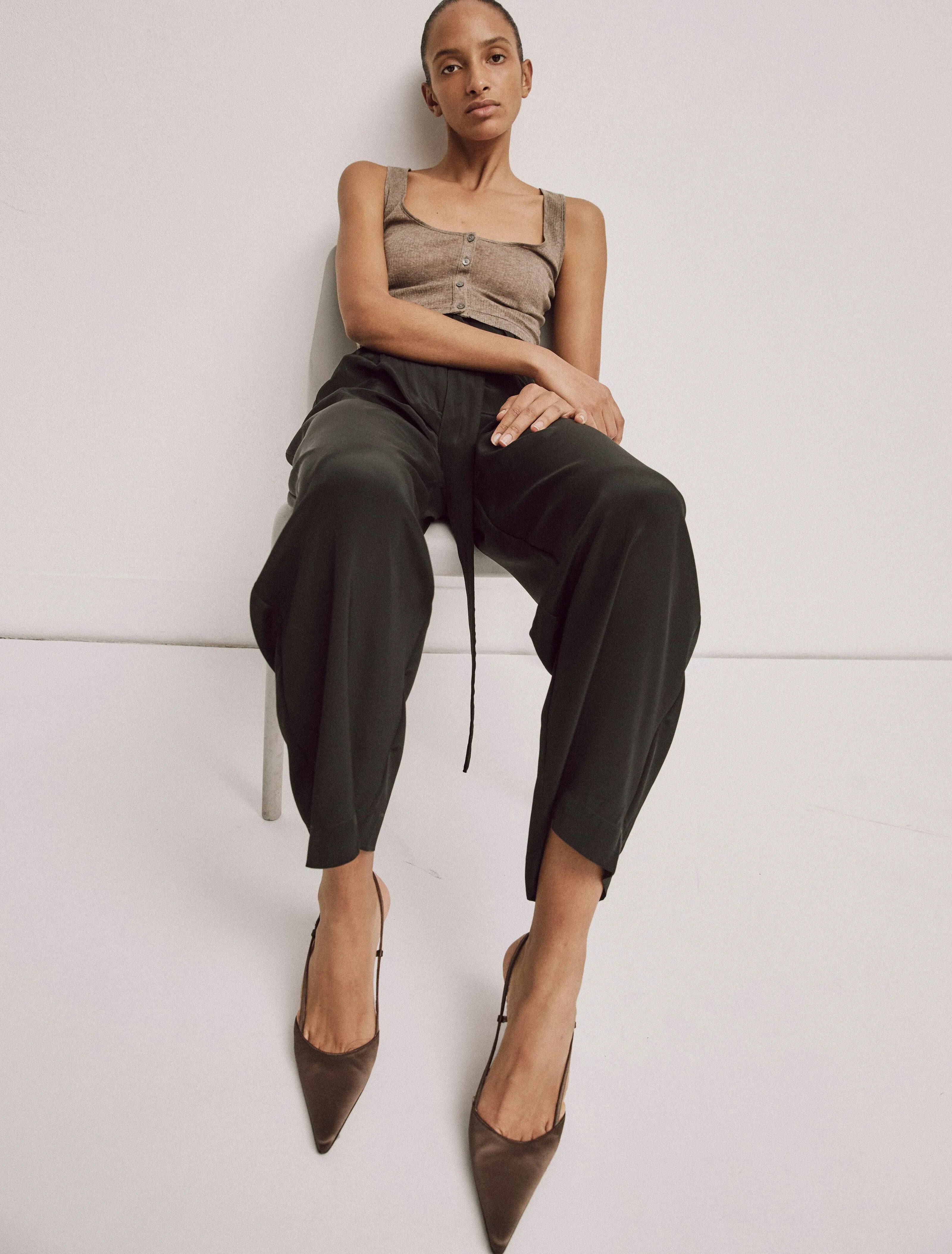 Haraki Top In Driftwood Melange sold by Ninety Percent product image thumbnail 3