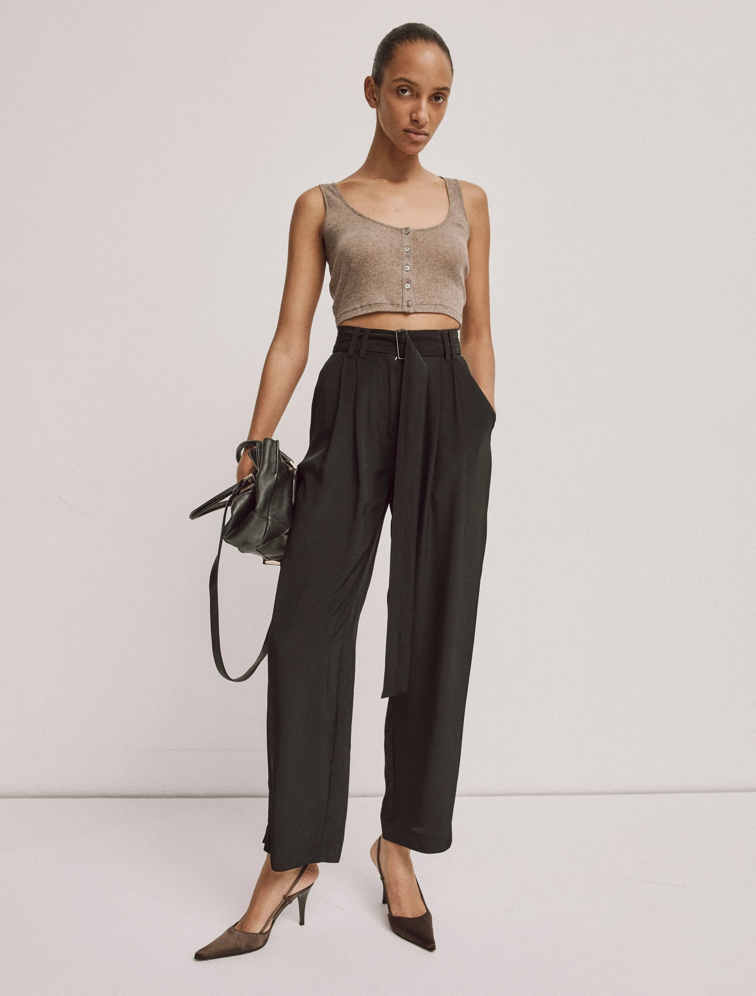 Haraki Top In Driftwood Melange sold by Ninety Percent product image thumbnail 2