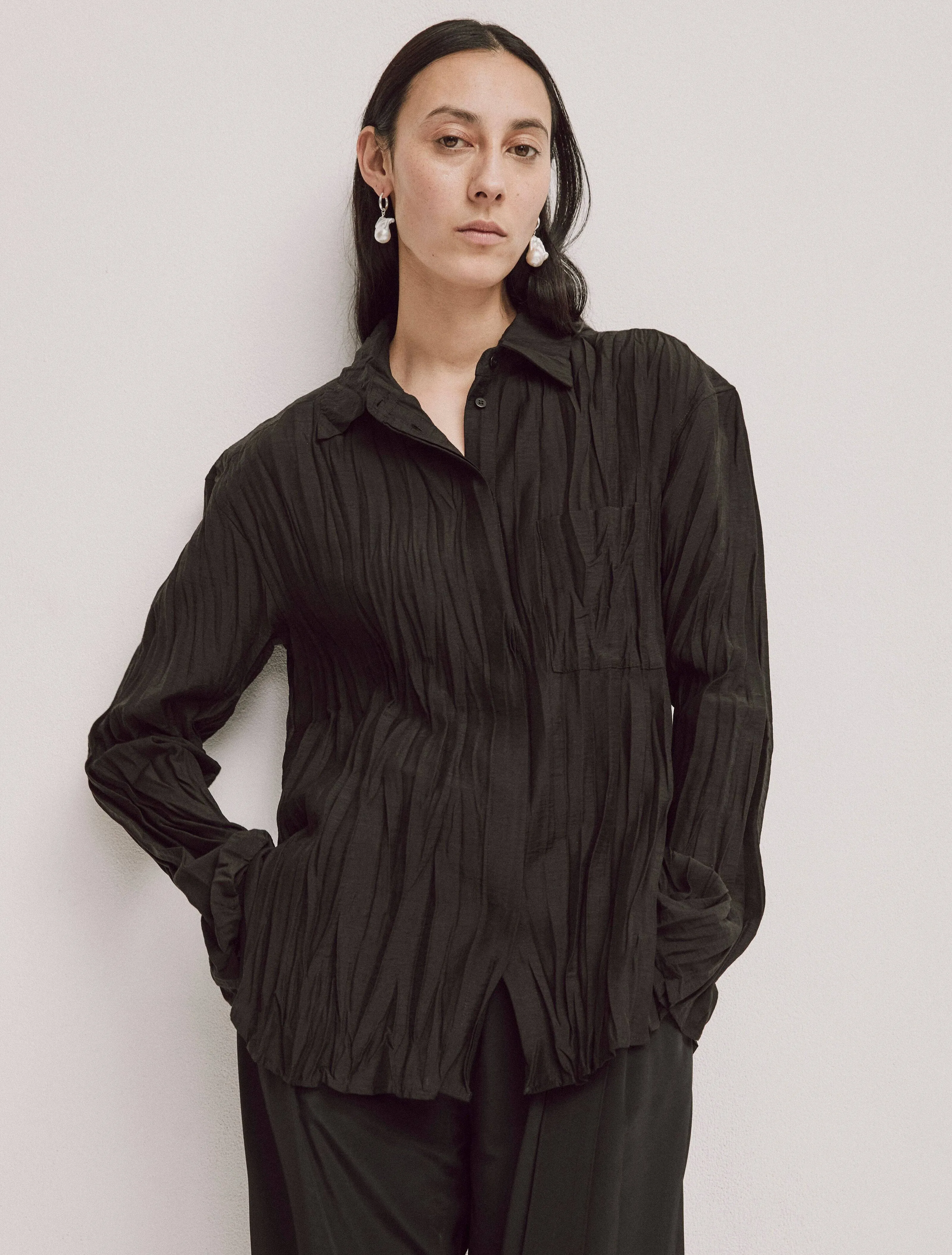 Sem Shirt In Black sold by Ninety Percent product image thumbnail 4
